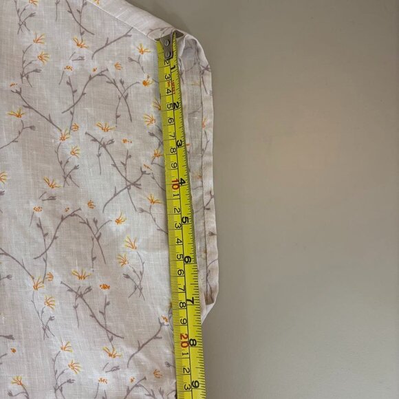 Cynthia Rowley Floral XL Linen Blouse - Picture 6 of 8